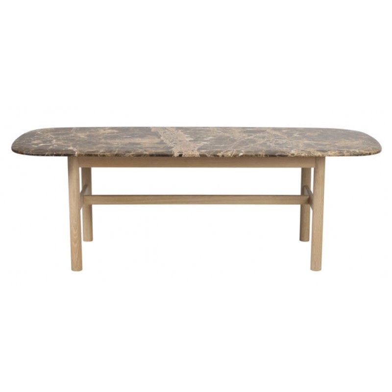 RO Hammond Coffee Table 135x62 Marble Brown/Whitewash